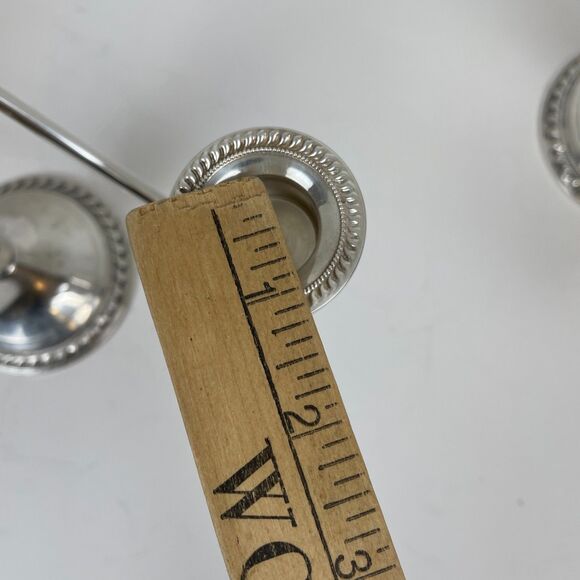 2 VTG Weighted Sterling Silver 2-Arm Candelabra Duchin Creation Candle Holders - Picture 11 of 16